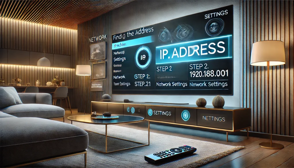 how to find TV IP address